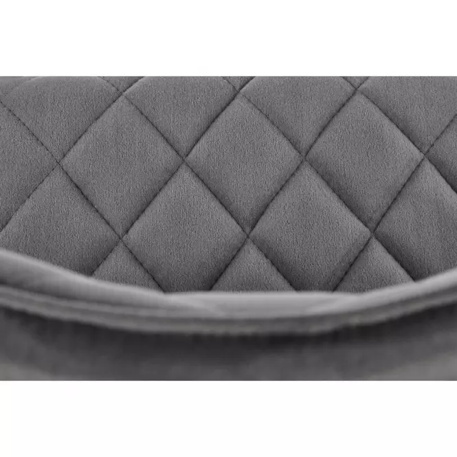 Stolička K450 Velvet/Kov Šedá