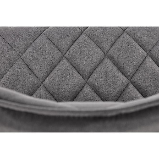 Stolička K450 Velvet/Kov Šedá