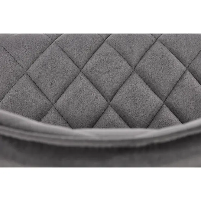 Stolička K450 Velvet/Kov Šedá,9