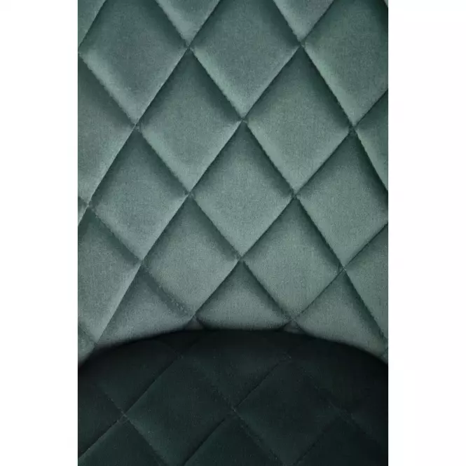 Stolička K450 Velvet/Kov Tmavozelený