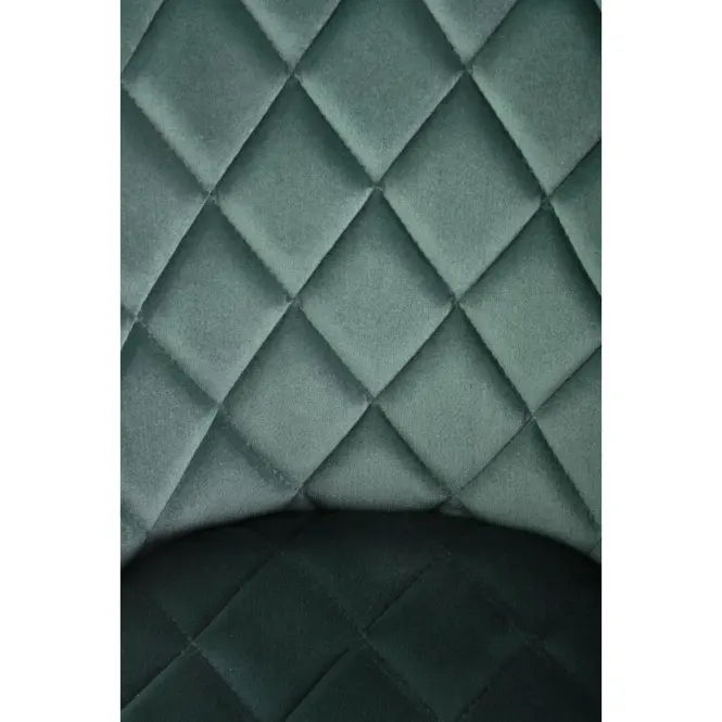 Stolička K450 Velvet/Kov Tmavozelený,10