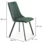 Stolička K450 Velvet/Kov Tmavozelený,2