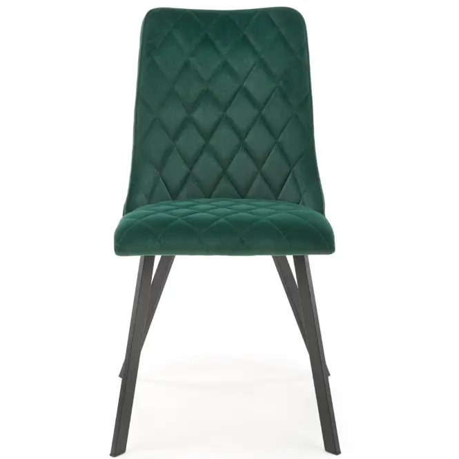 Stolička K450 Velvet/Kov Tmavozelený,8