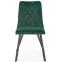 Stolička K450 Velvet/Kov Tmavozelený,8