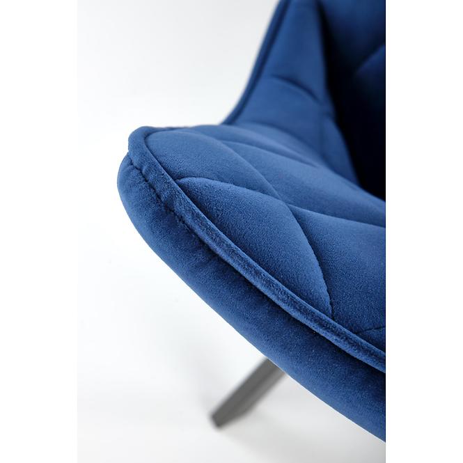 Stolička K450 Velvet/Kov Granát