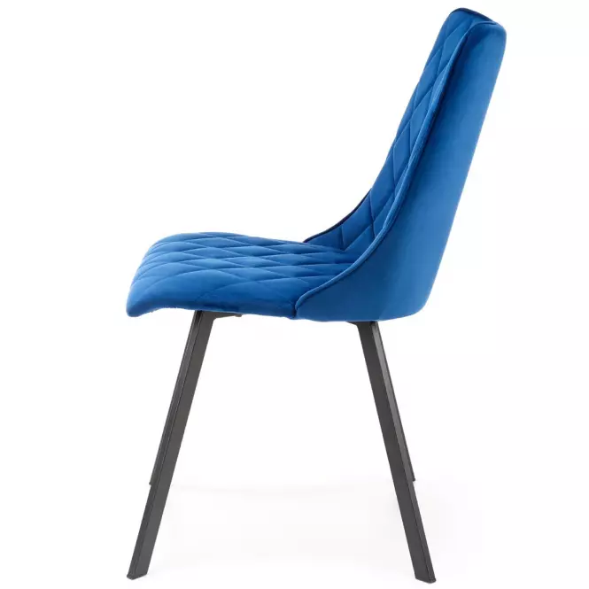 Stolička K450 Velvet/Kov Granát