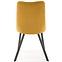 Stolička K450 Velvet/Kov Horčica,4