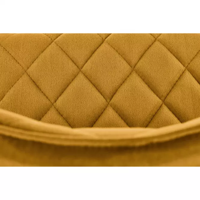 Stolička K450 Velvet/Kov Horčica