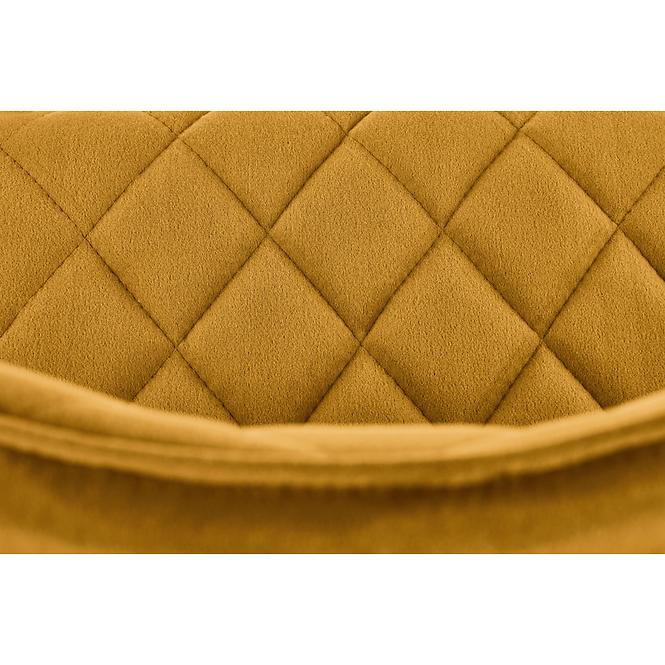 Stolička K450 Velvet/Kov Horčica