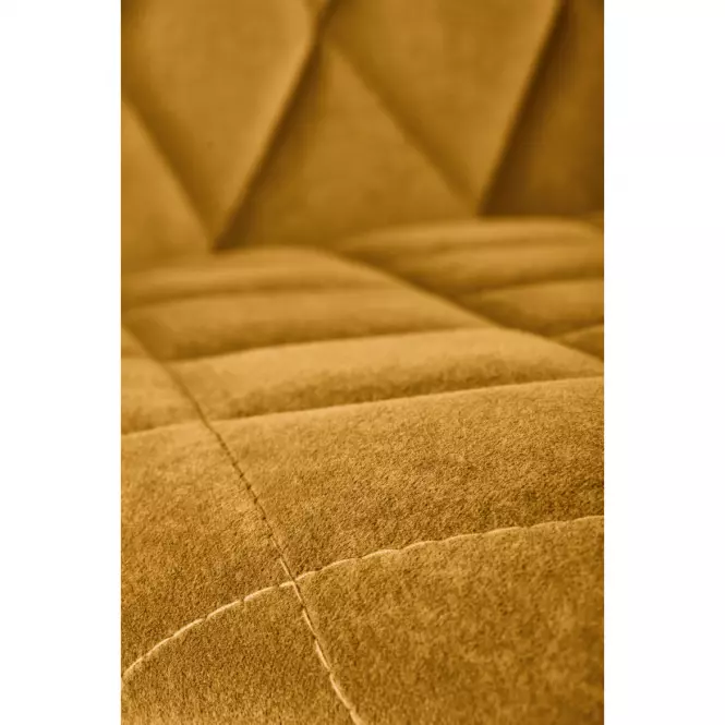 Stolička K450 Velvet/Kov Horčica