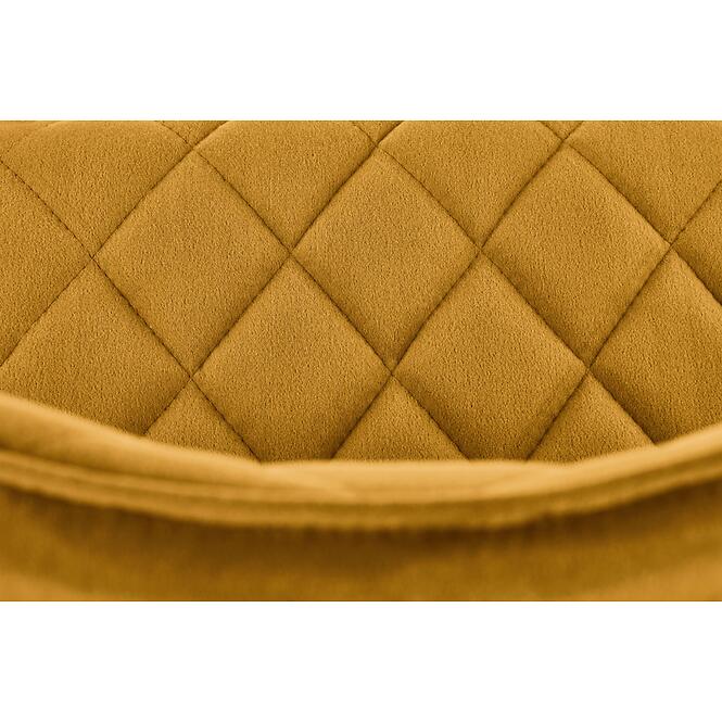 Stolička K450 Velvet/Kov horčicová,7
