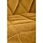 Stolička K450 Velvet/Kov horčicová,8