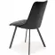 Stolička K450 Velvet/Kov čierna,4