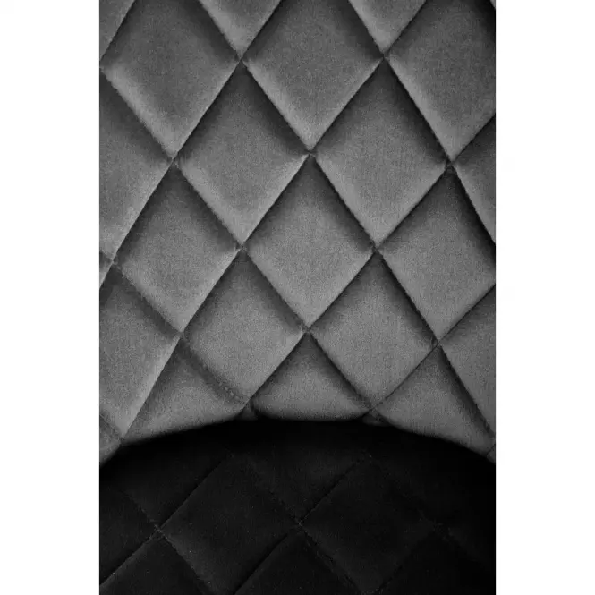 Stolička K450 Velvet/Kov čierna