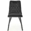 Stolička K450 Velvet/Kov čierna,8