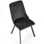 Stolička K450 Velvet/Kov čierna,9