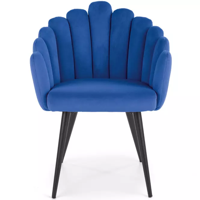 Stolička K410 Velvet/Kov Granátowy