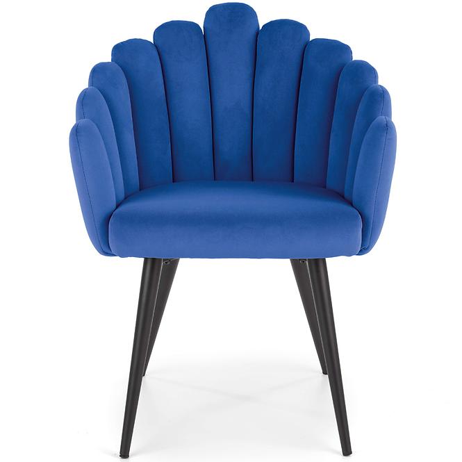 Stolička K410 Velvet/Kov Granátowy