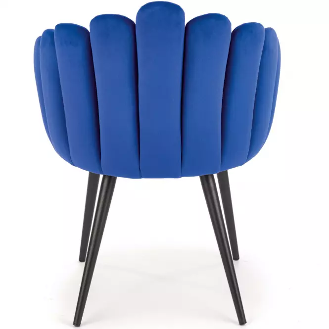 Stolička K410 Velvet/Kov Granátowy