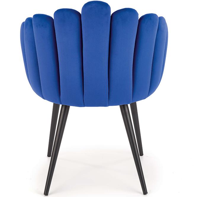 Stolička K410 Velvet/Kov Granátowy