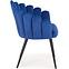 Stolička K410 Velvet/Kov Granátowy,4