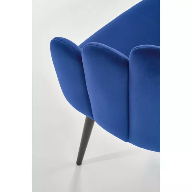 Stolička K410 Velvet/Kov Granátowy