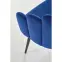 Stolička K410 Velvet/Kov Granátowy,6