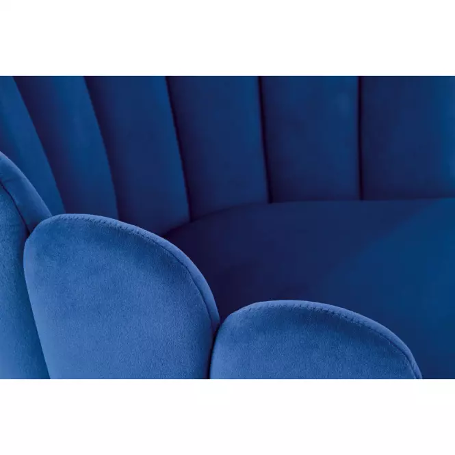 Stolička K410 Velvet/Kov Granátowy