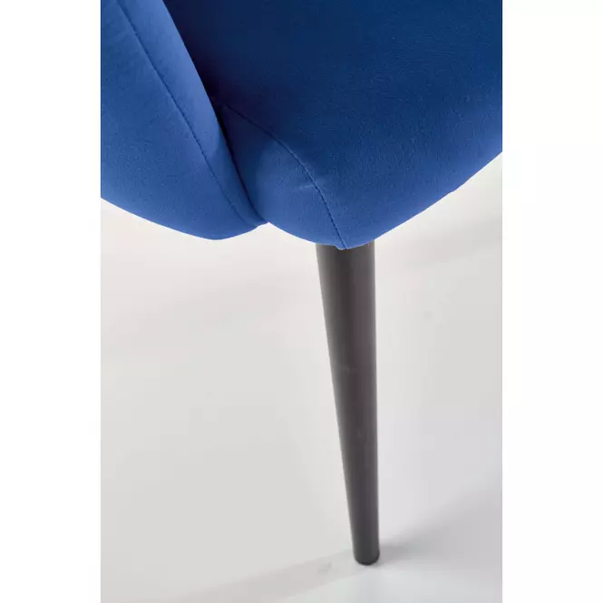Stolička K410 Velvet/Kov Granátowy