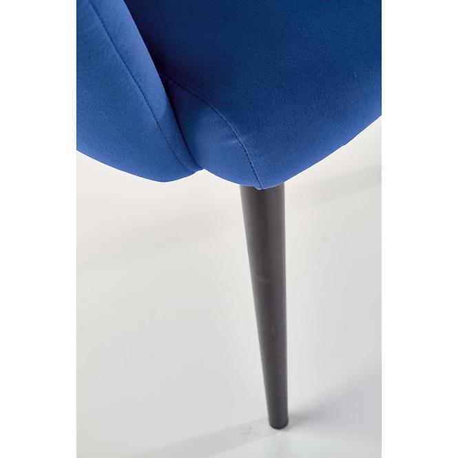 Stolička K410 Velvet/Kov Granátowy