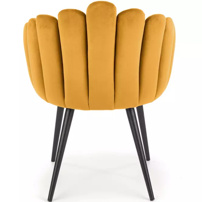 Stolička K410 Velvet/Kov Horčica