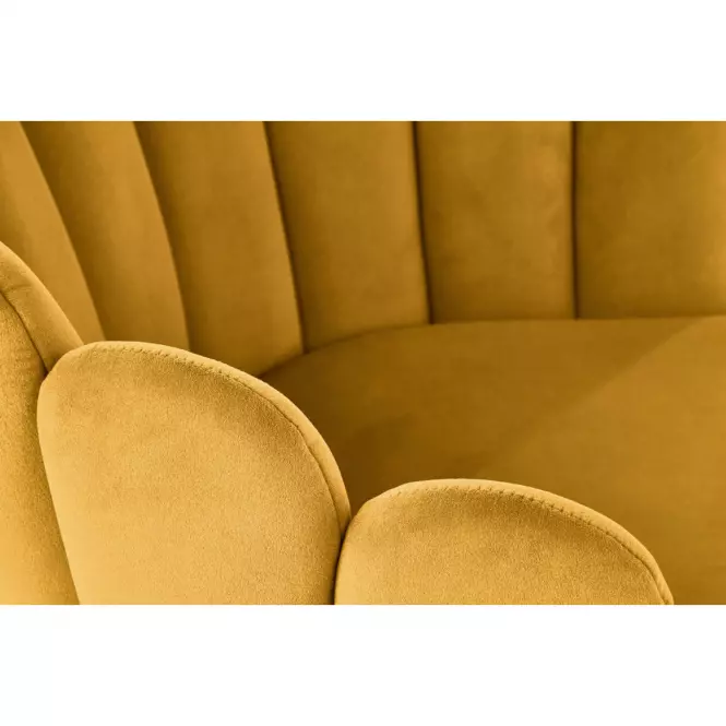 Stolička K410 Velvet/Kov Horčica