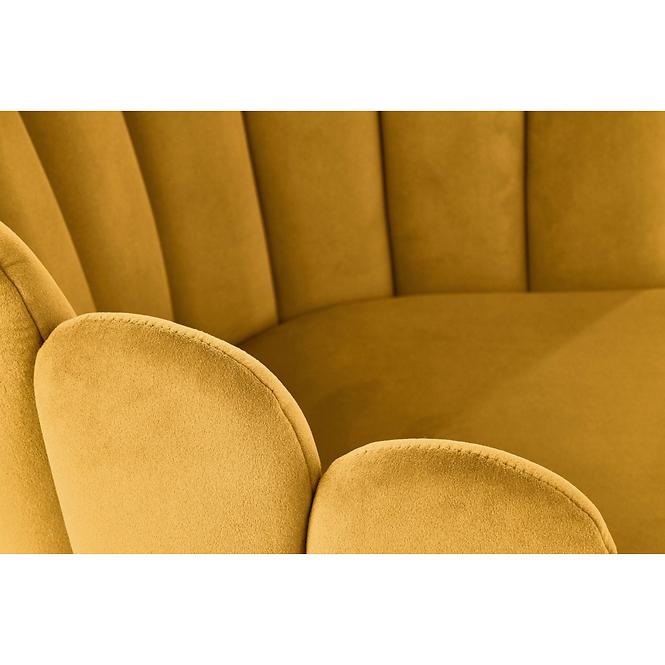 Stolička K410 Velvet/Kov Horčica