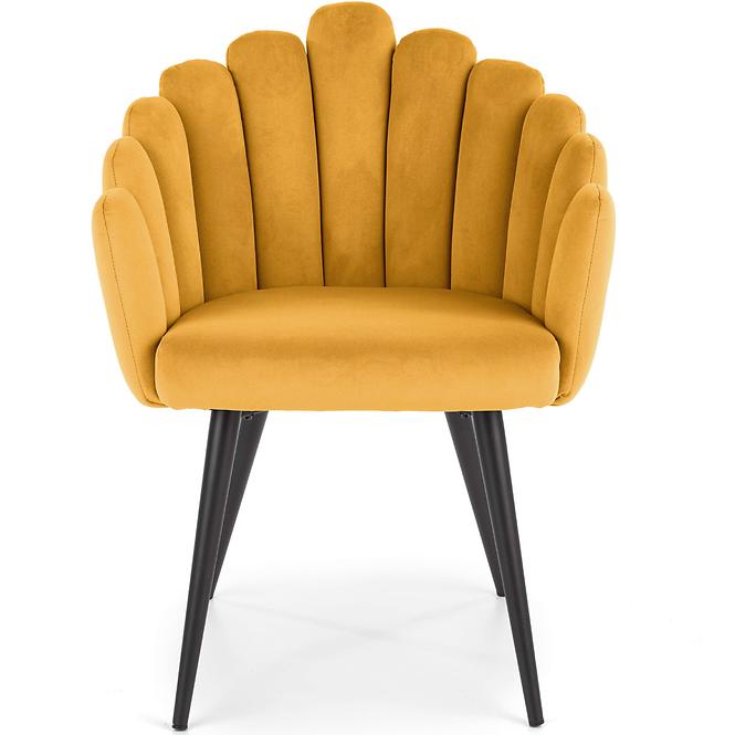 Stolička K410 Velvet/Kov Horčica