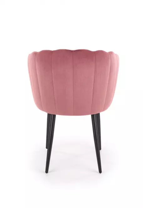 Stolička K386 Velvet/Kov Ružová
