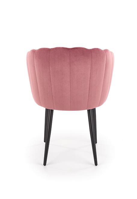 Stolička K386 Velvet/Kov Ružová