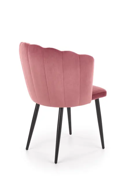 Stolička K386 Velvet/Kov Ružová,4