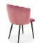 Stolička K386 Velvet/Kov Ružová,4