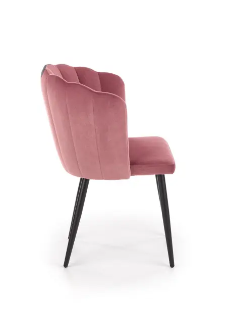 Stolička K386 Velvet/Kov Ružová,5