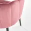Stolička K386 Velvet/Kov Ružová,6