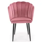 Stolička K386 Velvet/Kov Ružová
