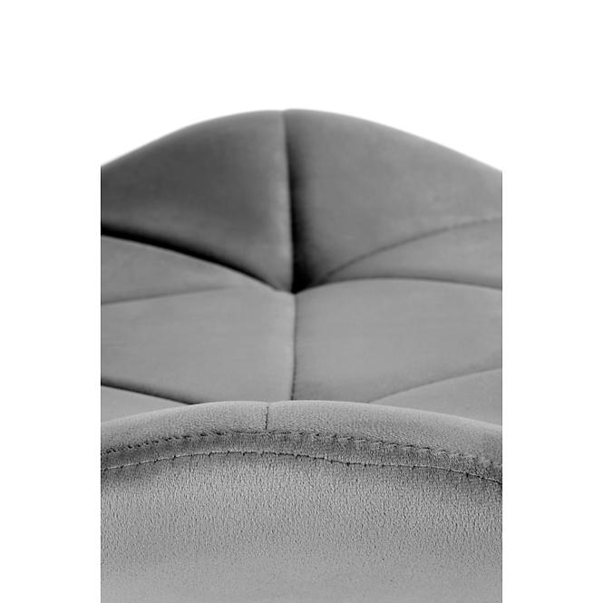 Stolička K453 Velvet/Kov Šedá