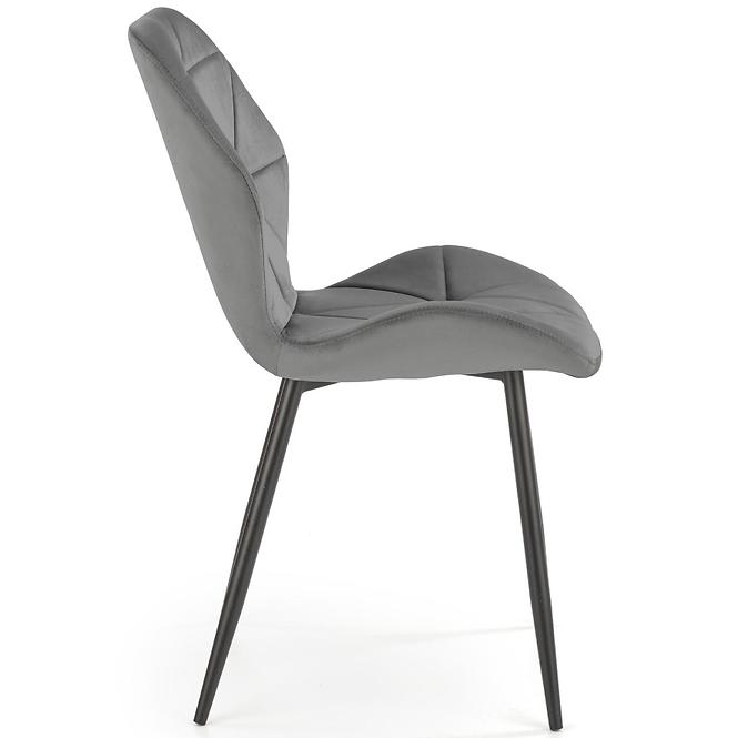 Stolička K453 Velvet/Kov Šedá