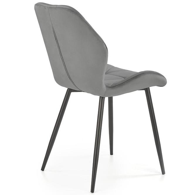 Stolička K453 Velvet/Kov Šedá