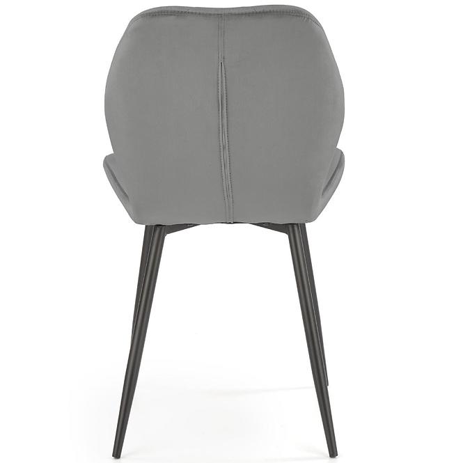 Stolička K453 Velvet/Kov Šedá