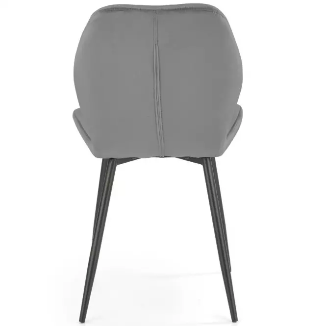 Stolička K453 Velvet/Kov Šedá,6