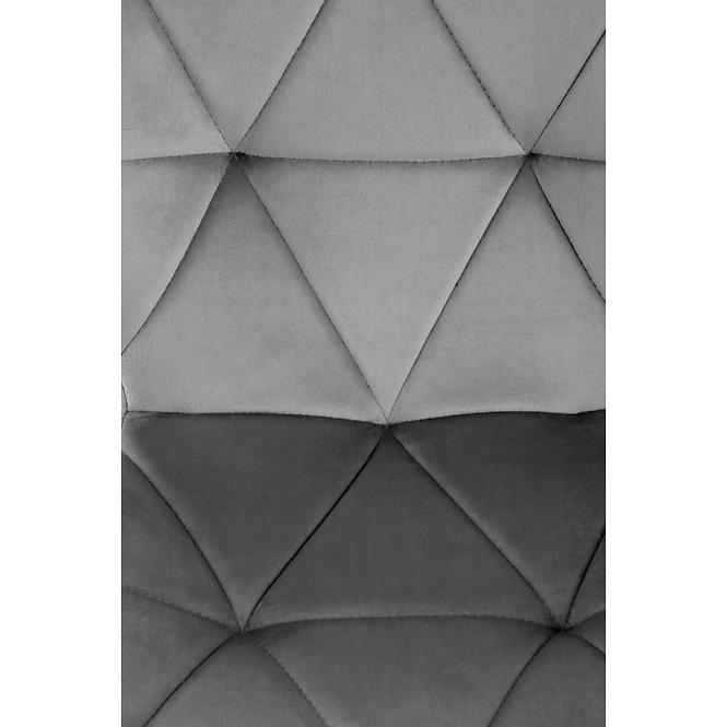 Stolička K453 Velvet/Kov Šedá