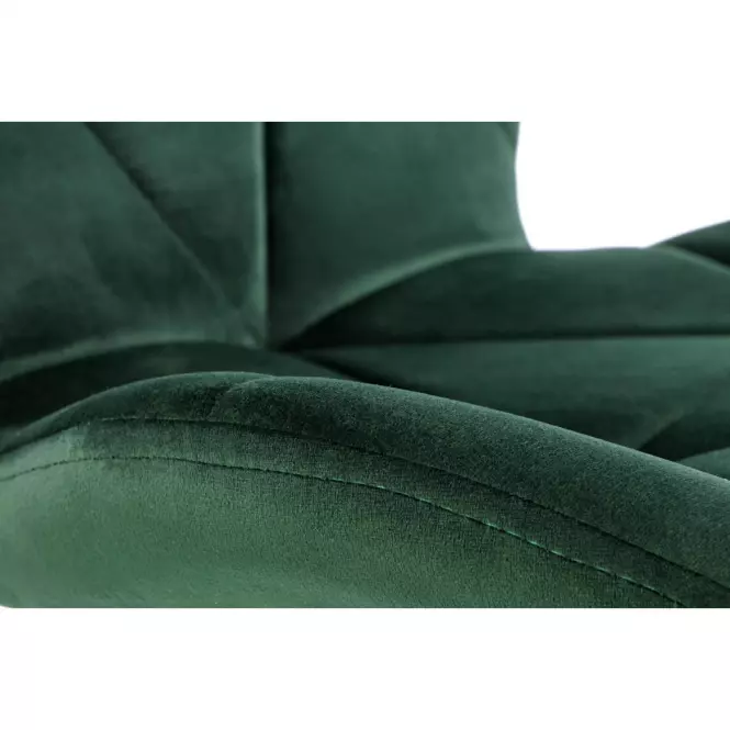 Stolička K453 Velvet/Kov Tmavozelený