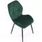 Stolička K453 Velvet/Kov Tmavozelený,4