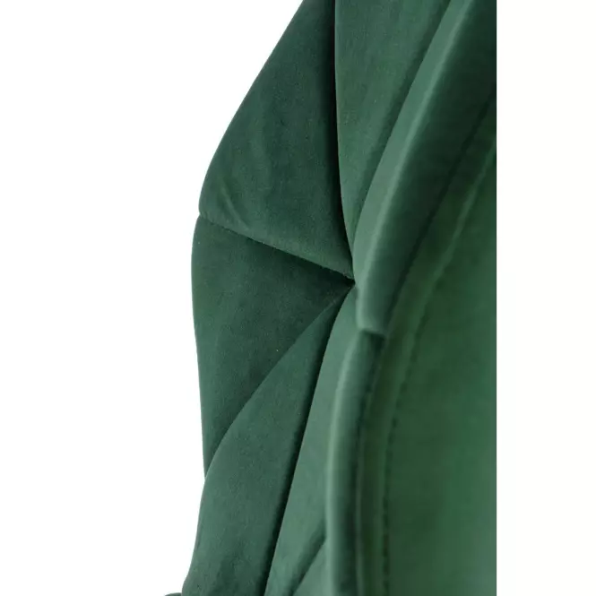 Stolička K453 Velvet/Kov Tmavozelený